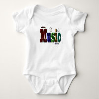 Music Bild Logotyp with Instruments