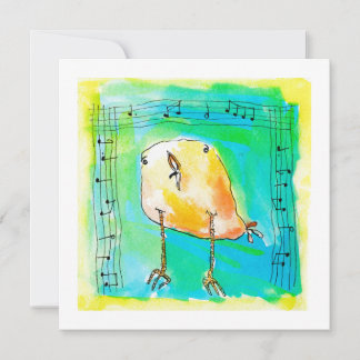 Music Bird Julkort