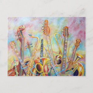 Music Bouquet Vykort