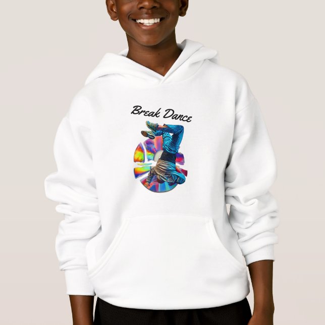 Music - Break Dance Hoodie T Shirt (Framsida)