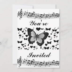 Music & Butterflies_ Inbjudningar