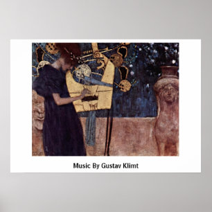 Music by Gustav Klimt Poster