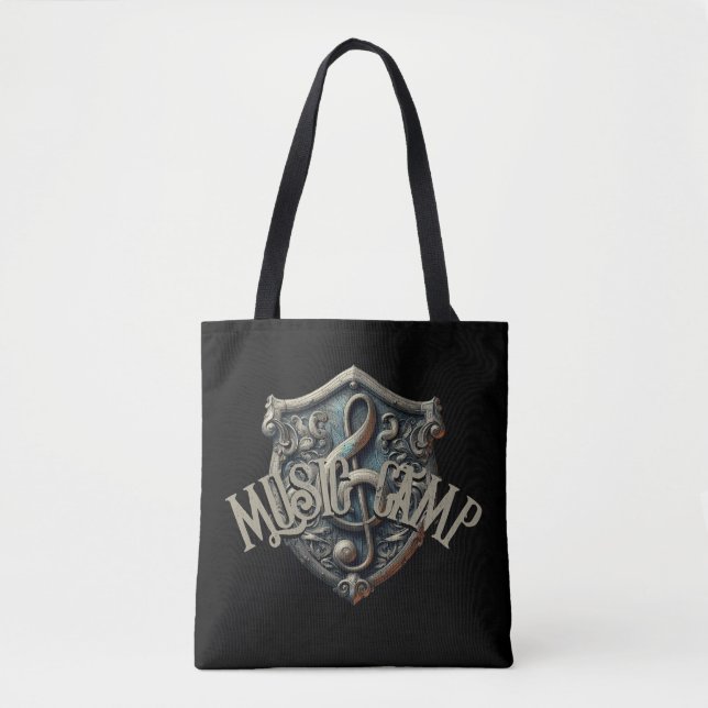 Music Camp Tote Bag Tygkasse (Framsida)