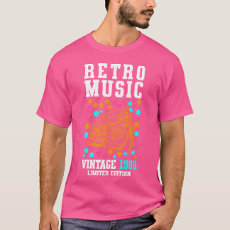 Music Cassette Year Audio girl T Shirt
