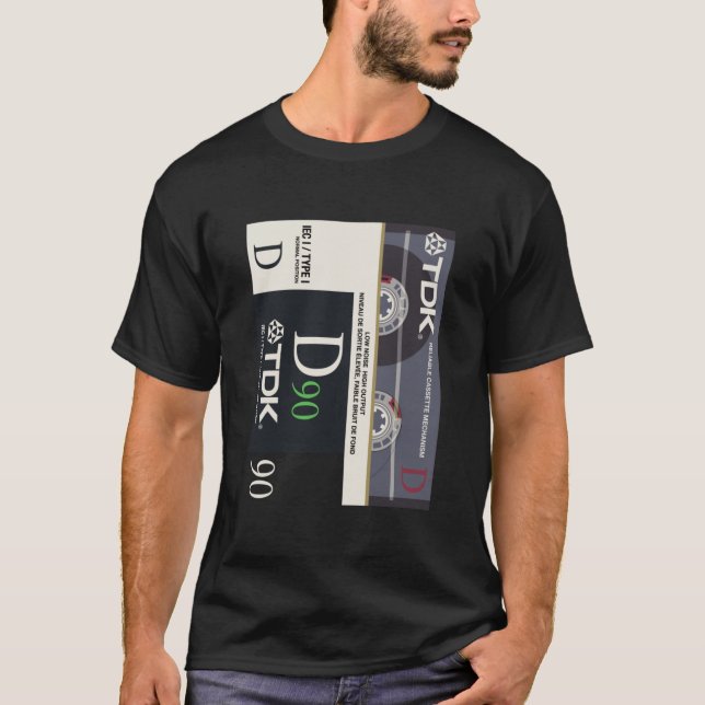 Music Cassettes - TDK D90 Essential T Shirt (Framsida)