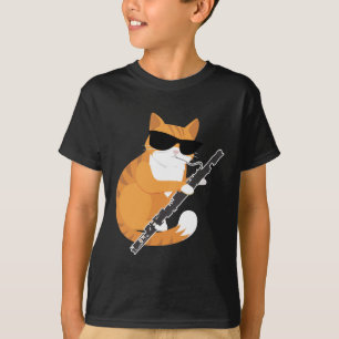 Music Cat Sunglass Bassoonist Musiker Basago T Shirt