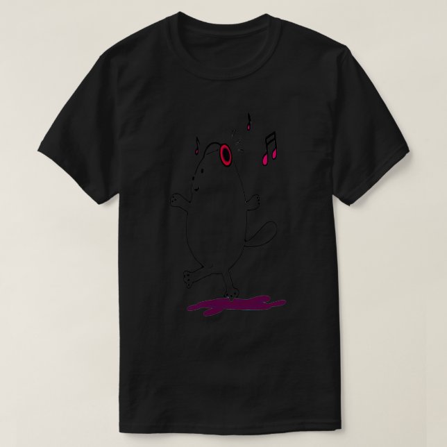 Music Cat T Shirt (Design framsida)