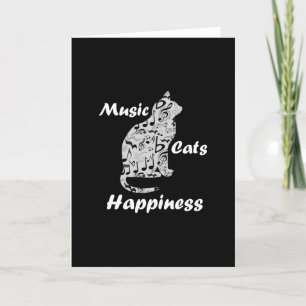 Music Cats Happity - Musician Älskare Quote Kort