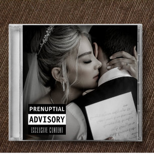 Music CD Album Cover Bröllop spara datum Inbjudningar