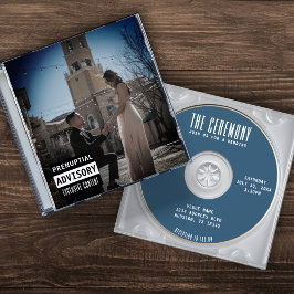 Music CD Fodral Album Cover Blue Bröllop Inbjudningar