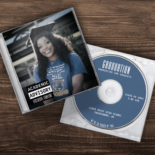 Music CD Fodral Album Cover Blue Studenten Meddelande
