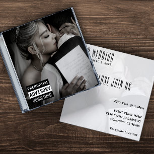 Music CD Fodral Album Cover Bröllop Inbjudningar