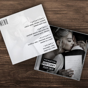 Music CD Fodral Album Cover Bröllop Meny