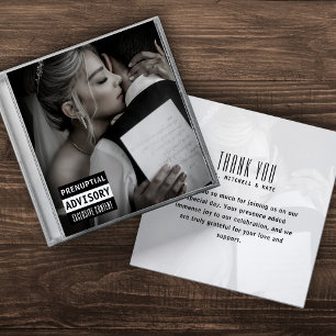 Music CD Fodral Album Cover Bröllop Tack Kort