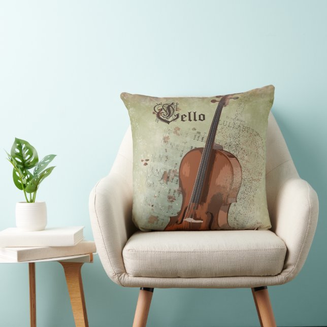 Music CELLO - Pillow Kudde (Stol)