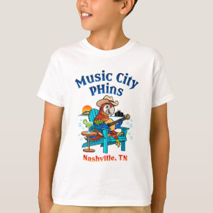 Music City Phins Kids Front Logotyp T-Shirt