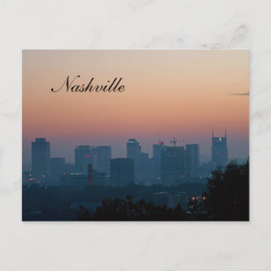 Music City Skyline Vykort