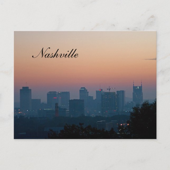 Music City Skyline Vykort (Framsida)