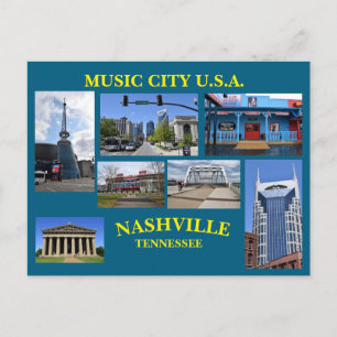 MUSIC CITY USA Vykort