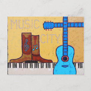 MUSIC CITY-vykort Vykort