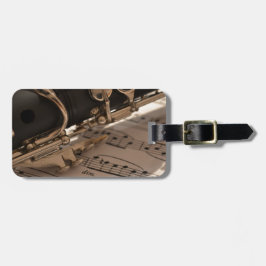 Music Clarinets Musik noter Destiny Dance Roligt Bagagebricka