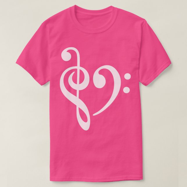 Music Clef Bass T Shirt (Design framsida)