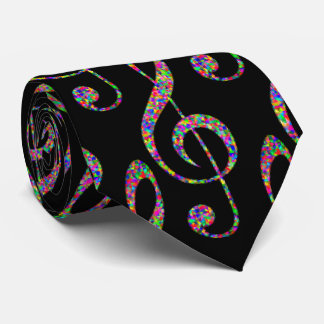 Music Clef in Rainbow Slips