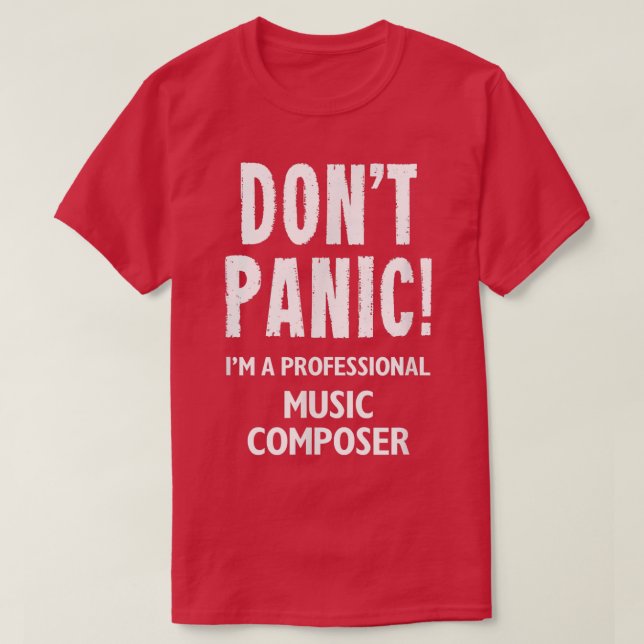 Music Composer T Shirt (Design framsida)