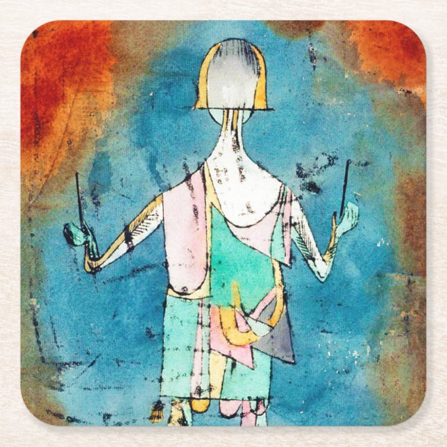 Music Conductor (Player), Klee Underlägg Papper Kvadrat (Framsidan)