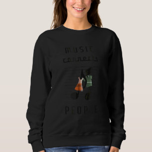 Music Connected People and Lycklig Musik noter Dan T Shirt