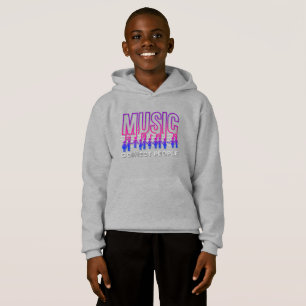Music Connects People Kids Pullover Hoodie T Shirt