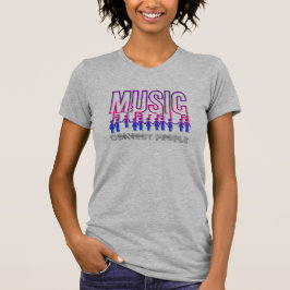 Music Connects People | Könsdekoration T Shirt