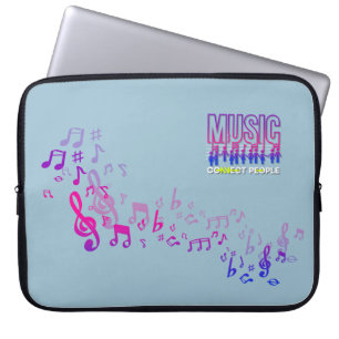 Music Connects People Laptop sleeve 15 tum