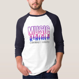 Music Connects People | Manar 3/4 Sleeve Raglan T Shirt