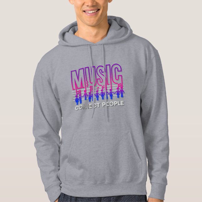 Music Connects People | Manar Hoodie (Framsida)