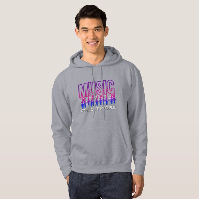 Music Connects People | Manar Hoodie (Hel framsida)