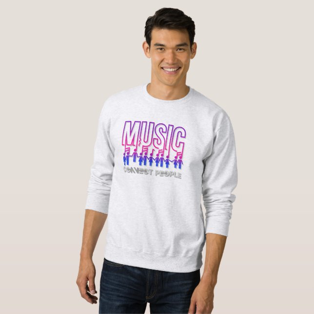 Music Connects People | Manar Sweatshirt (Hel framsida)