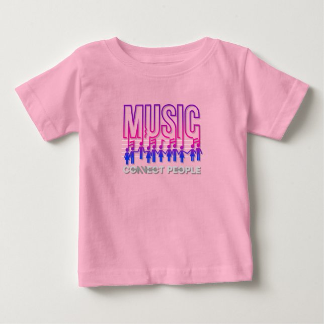 Music Connects People | T Shirt (Framsida)