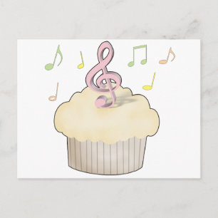 Music Cupkaka Vykort