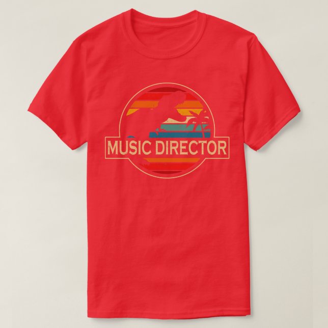 Music Director Dinosaur T Shirt (Design framsida)
