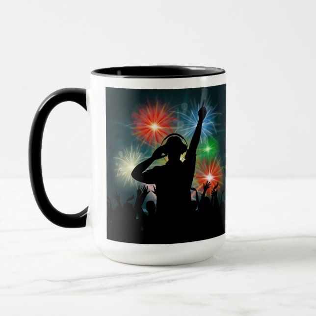 Music DJ anpassningsbar monogram muggar (Vänster)