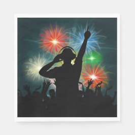 Music DJ papper napkins Pappersservett