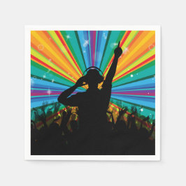 Music DJ papper napkins Pappersservett