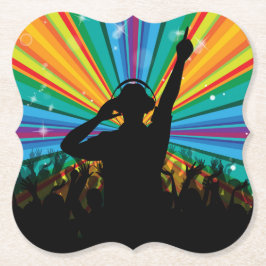 Music DJ papper underläggs Underlägg Papper