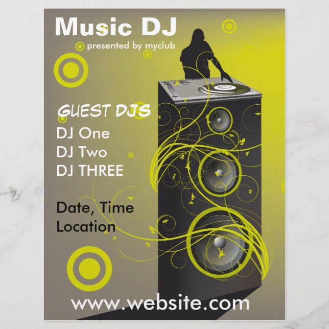 Music DJ Rave Flyer (Framsidan)