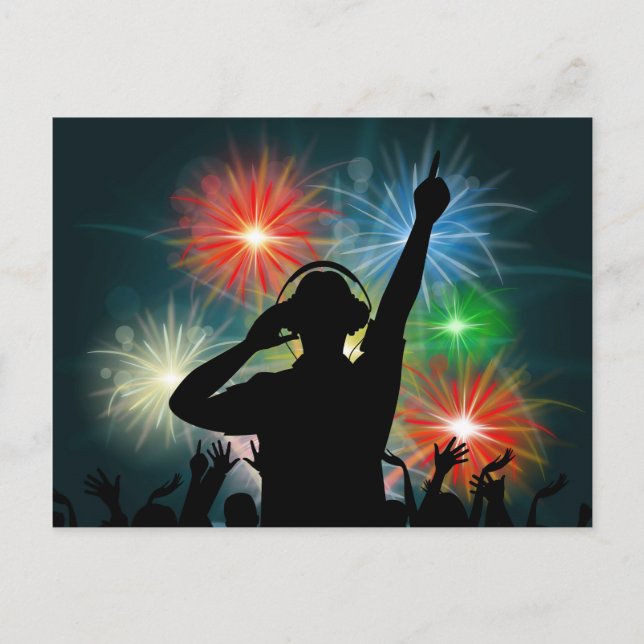 Music DJ-vykort Vykort (Framsida)