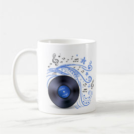 Music Doodle Vinyl Kaffemugg