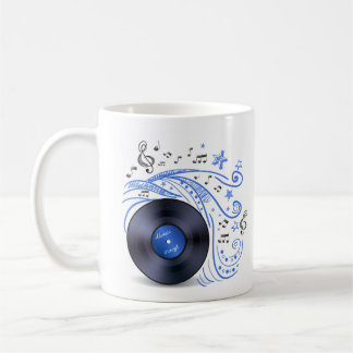 Music Doodle Vinyl Kaffemugg