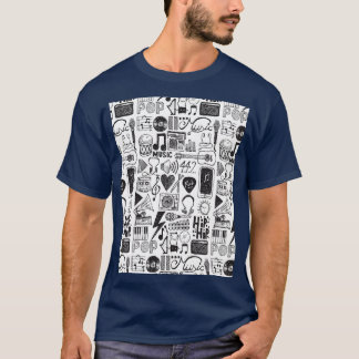 Music Doodles Graphic 1 T Shirt