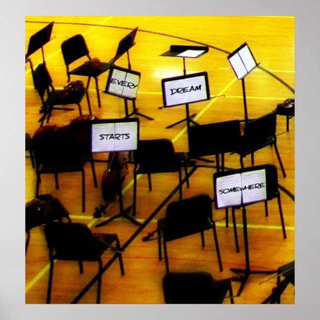 Music Dreams börjar här Poster (Framsidan)